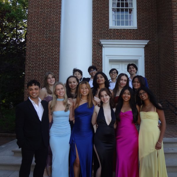 Brothers on the chapel steps